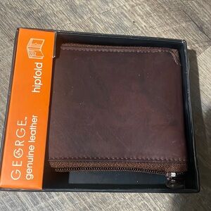 George genuine leather hand crafted wallet